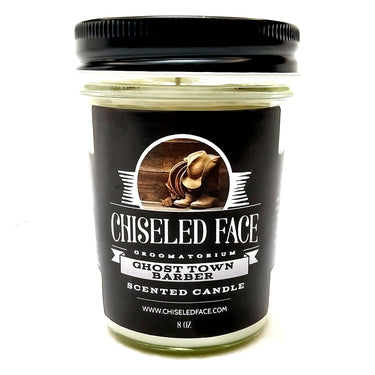 Ghost Town Barber Scented Candle - Chiseled Face
